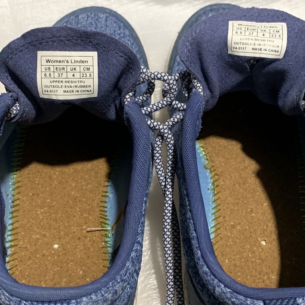 Superfeet Linden Sneakers Women’s Blue Shoes Size 6.5  New With Out Insoles - Picture 6 of 9